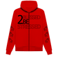 2BLESSED2BeSTRESSED Red Zip Up Hoodie